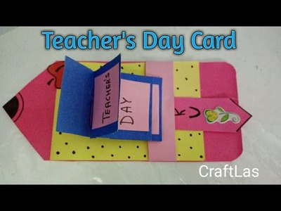 Teacher' Day Waterfall Card Making Idea | How To | CraftLas