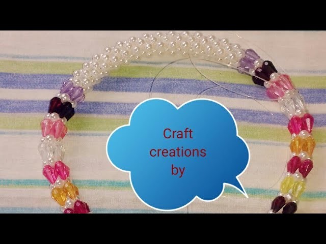 পুতির ব্যাগের হাতল||How to make beaded bag handel||Beads bag handel||Diy craft