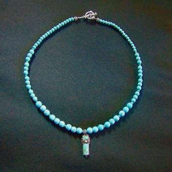 Turquoise Beads and Pendant