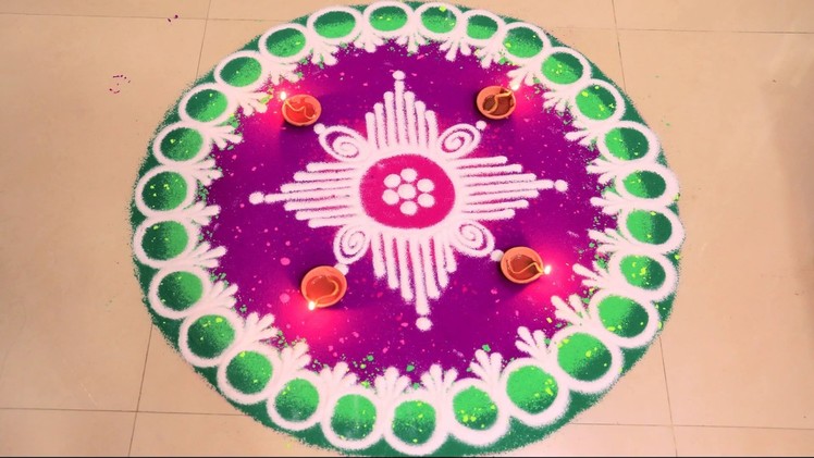 Copy of How to Draw Artistic Rangoli|Learn To Make Easy Simple Beautiful Rangoli Art Step By Step