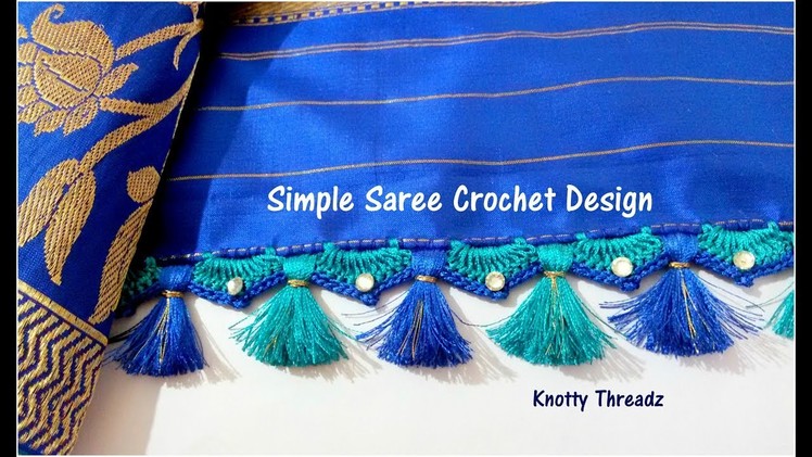Crochet Saree Tassels Tutorial | Easy, Simple and Quick Design for Beginners | www.knottythreadz.com