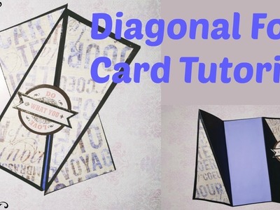 Diagonal Fold Card Tutorial | Scrapbook ideas