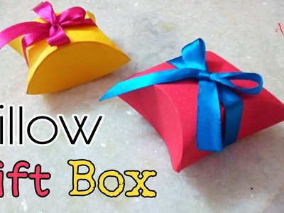 DIY Gift Box - Paper Crafts - How To Make : Easy Pillow Gift Box - Easy Art And Crafts