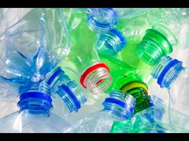 Diy\how to make use of waste plastic bottles in home.hair clips organizer