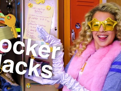 DIY Locker Hacks! Hack Along: Emoji Magnets, Chandelier, Locker Alarm | DIY LIFE HACKER GIRL