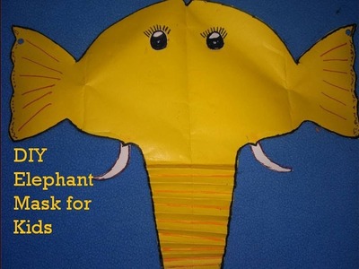 DIY Paper Crafts:How to make an elephant mask for kids