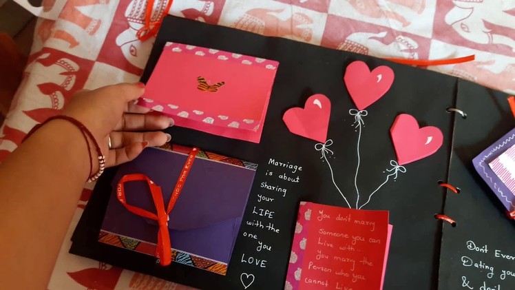 DIY Scrapbook for Valentine's Day