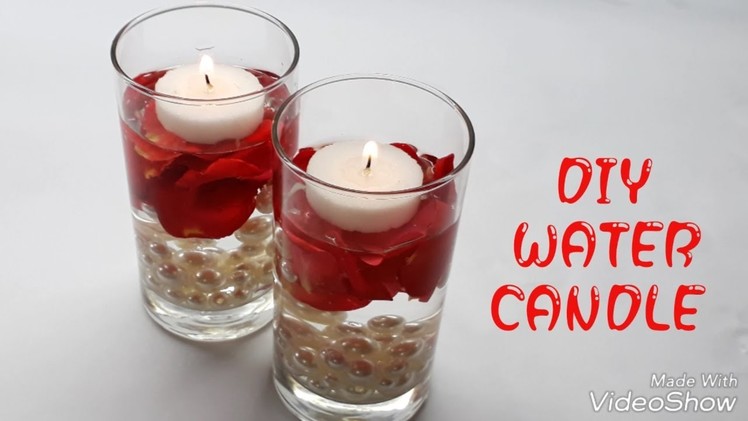 DIY Water candle. How to make water candles. Beautiful Water Candle at Home. Water candle making.