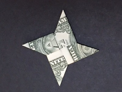 Dollar Bill Origami Ninjya-Star |  How to Fold Ninjya-Star out of Money |  Origami Easy but cool