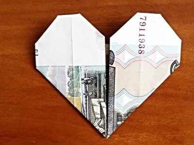 Dollar Origami Heart Tutorial - How to make a Dollar Heart