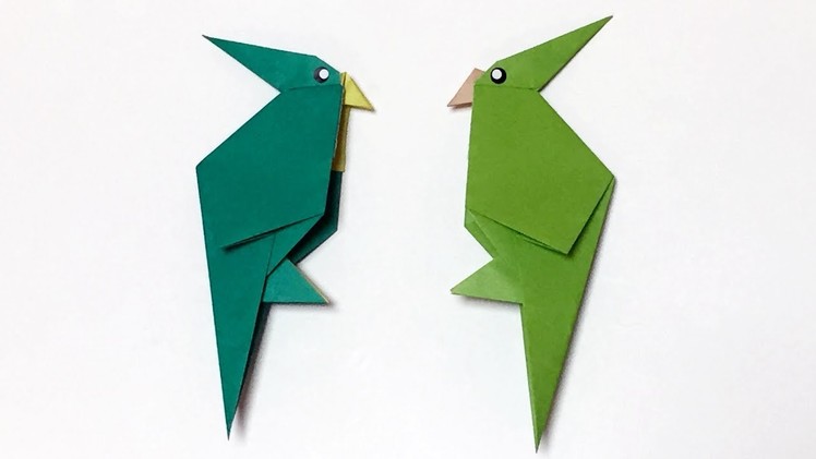 Easy Origami Parrot | How to Make a Paper Bird Parrot with only One Piece of Paper