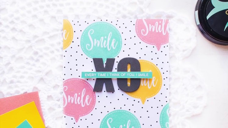 Fun Stamped Background + How to Add Personal Touches to Your Card.Envelope