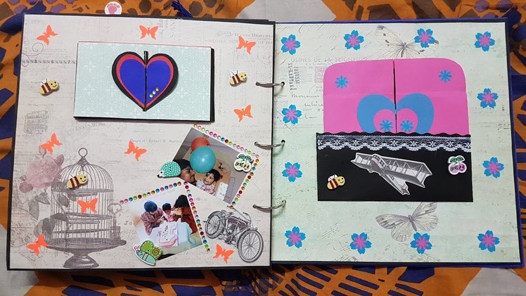 Handmade scrapbook for baby boy by DIY Diaries - Colour Splash