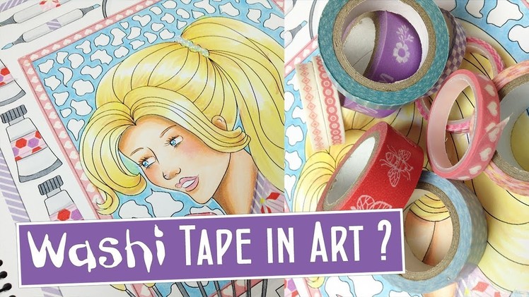 How to Color With Washi Tape: Using Washi Tape in Art Tutorial