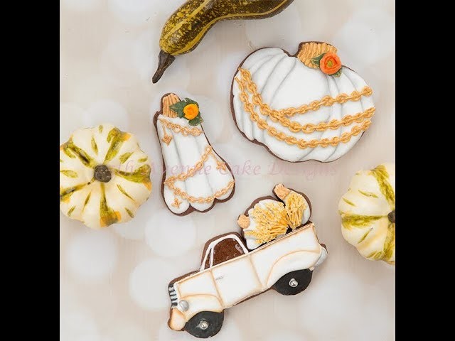 How to Decorate Vintage Pumpkin Cookies ????????????