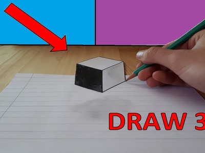 How to: DRAW a floating cube (illusion)