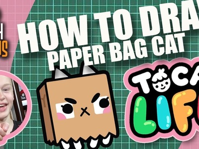 How To Draw Paper Bag Cat (Toca Boca)