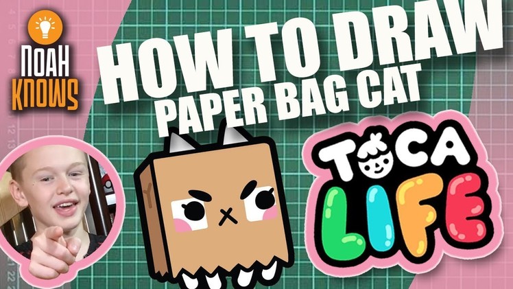 How To Draw Paper Bag Cat (Toca Boca)