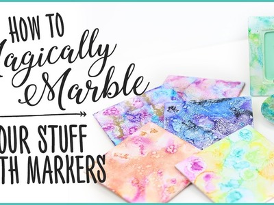 How To Magically Marble Your Stuff With Markers