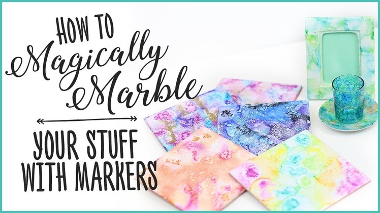 How To Magically Marble Your Stuff With Markers