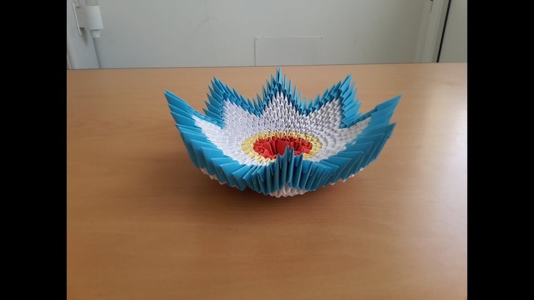 How to make 3D Origami Bowl Tutorial origami bowl by are life