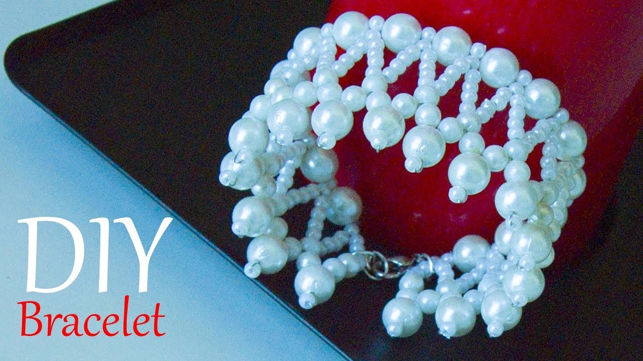 How to make a beautiful pearl bracelet for bride, Easy DIY bridal Bracelets