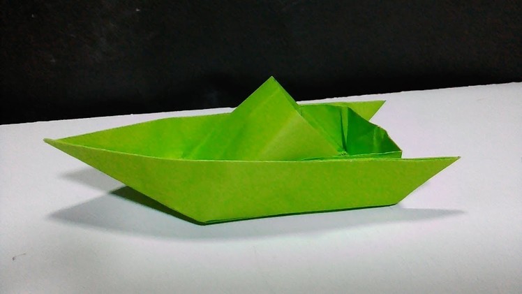 How to make a cool paper speed boat