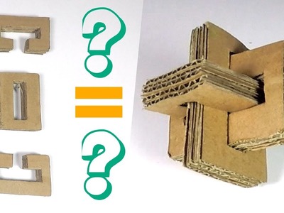 How to Make a Cross Puzzle from Cardboard - Cardboard Puzzle