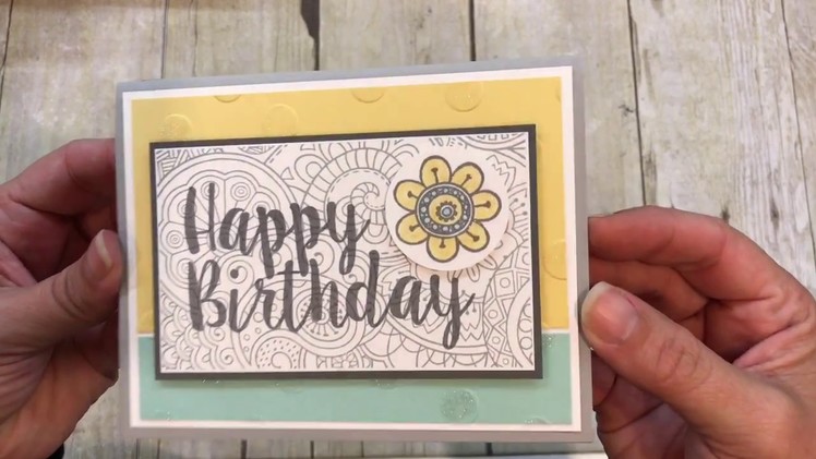 How to make a fun Happy Birthday Card with a great color combo