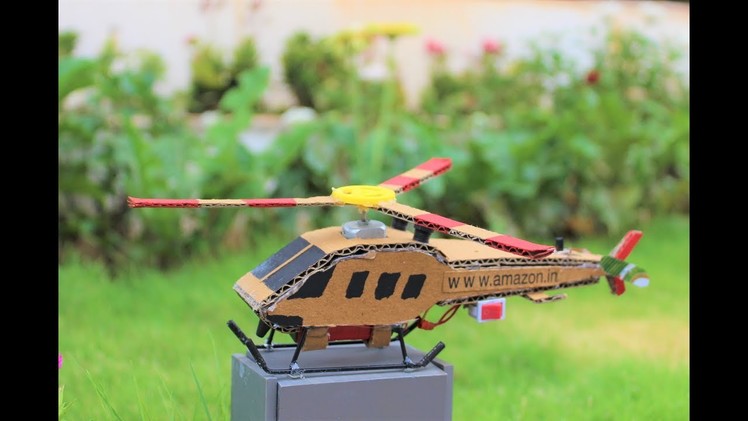 How To Make a Helicopter - cardboard helicopter