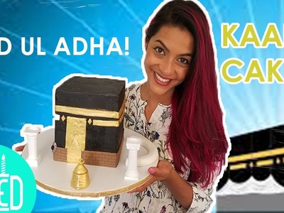 How to make a Kaaba Cake using the Wax Paper Transfer Method | Eid Hajj Umrah Celebration Ideas