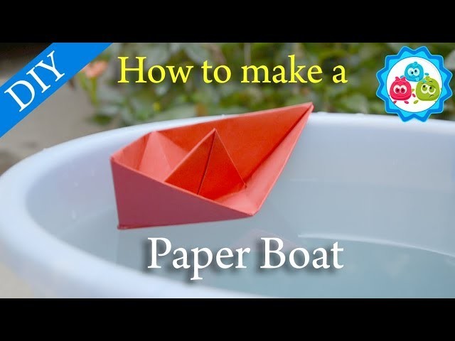How to Make a Paper Boat Origami | Kids Crafts | Bubbly Dots Crafts
