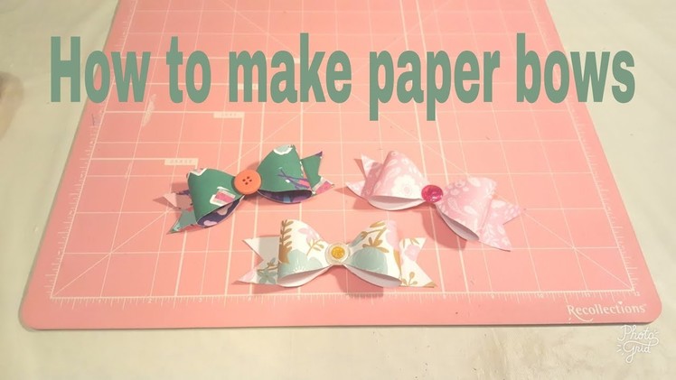 How to make a paper bow using a template | Planning With Eli
