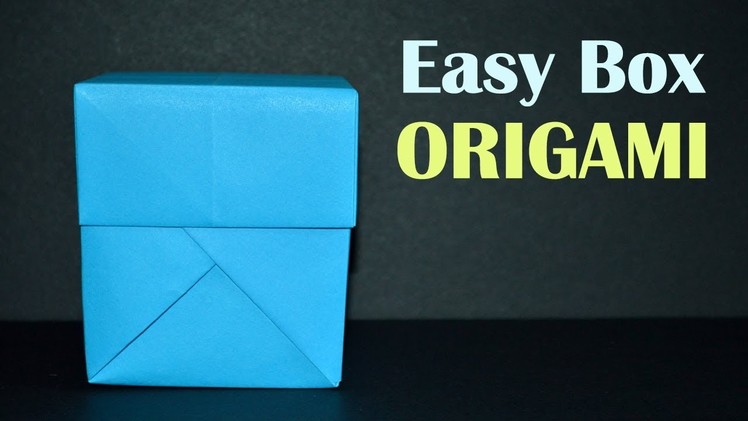How to Make a Paper Box - EASY Origami Gift Box with Lid