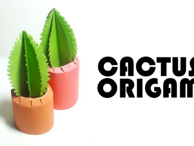 How to Make a Paper Cactus–Origami Cactus Instructions–Origami Cactus Tutorial–DIY