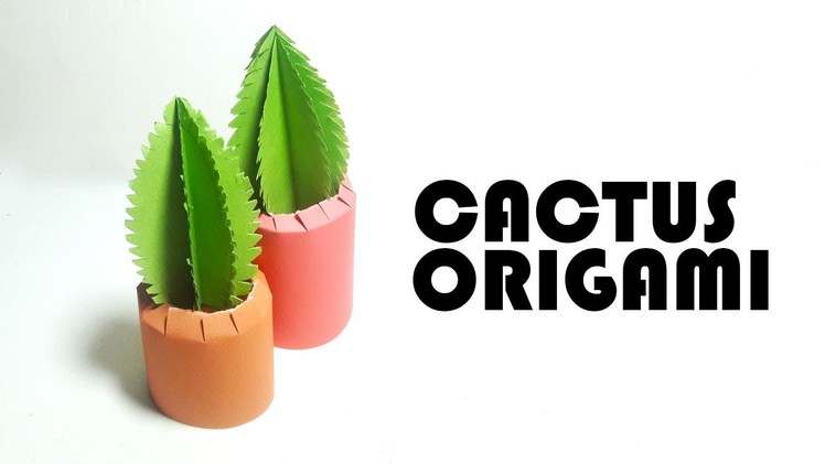How to Make a Paper Cactus–Origami Cactus Instructions–Origami Cactus Tutorial–DIY