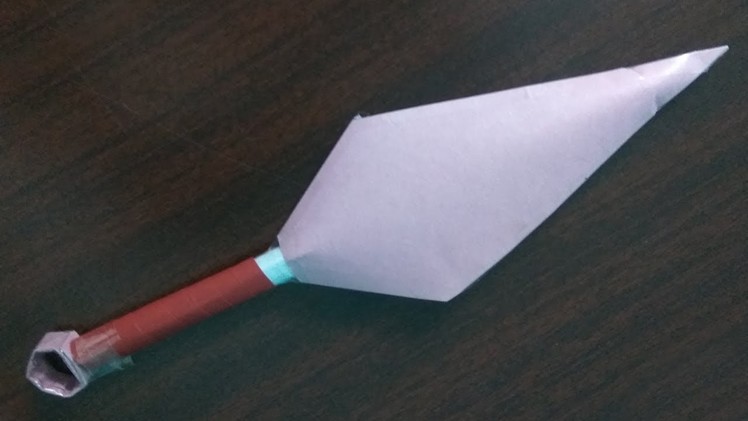 How to make a Paper Kunai Knife - (Naruto kunai)