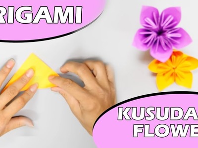 How To Make A Paper Kusudama Flower - Learn Easy Origami Kusudama Flower - DIY Origami