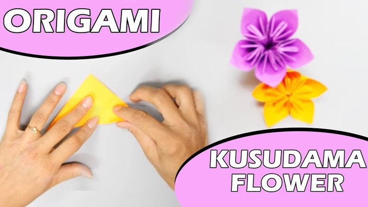 How To Make A Paper Kusudama Flower - Learn Easy Origami Kusudama Flower - DIY Origami