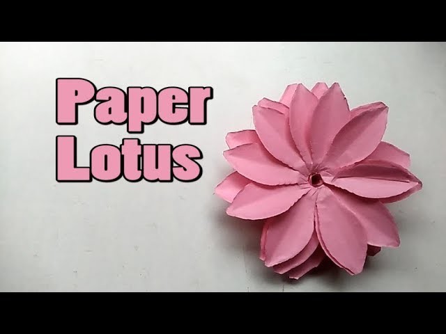 How to make a Paper Lotus || Paper Lotus || Paper Cutting Art || Paper Lotus Easy || Paper Crafts