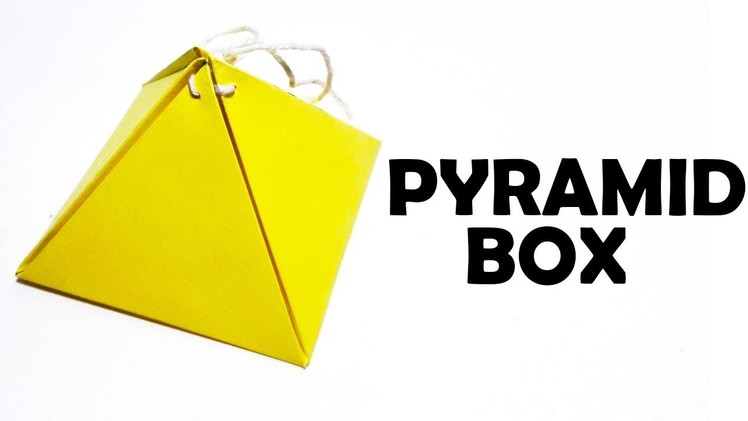 How to Make a Paper Pyramid Box–Origami Pyramid Box for Kids–Make Paper Pyramid Box Step by Step–DIY