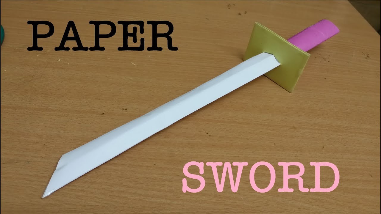 How To Make A Paper Sword (easy)