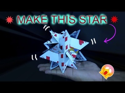 How To Make a Playing Card Star!! - Tutorial