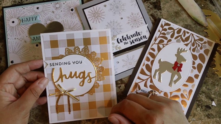 How to make a quick and easy card using the year of cheer paper
