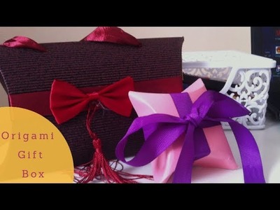 How to make an easy Origami Paper gift box - Easy DIY art and craft