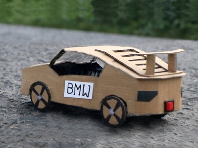 How to Make an Electric Lamborghini Toy Car (BMW M6) || DIY Cardboard Car || Amazing BMW CAR