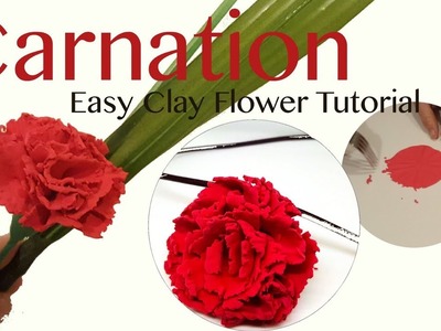How to Make Carnation Clay Flower