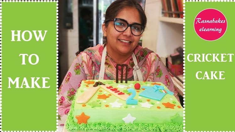 How to Make Cricket Cake: Free Cake Decorating Tutorial