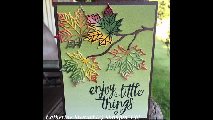 How to make fall leaves with Seasonal Thinlits