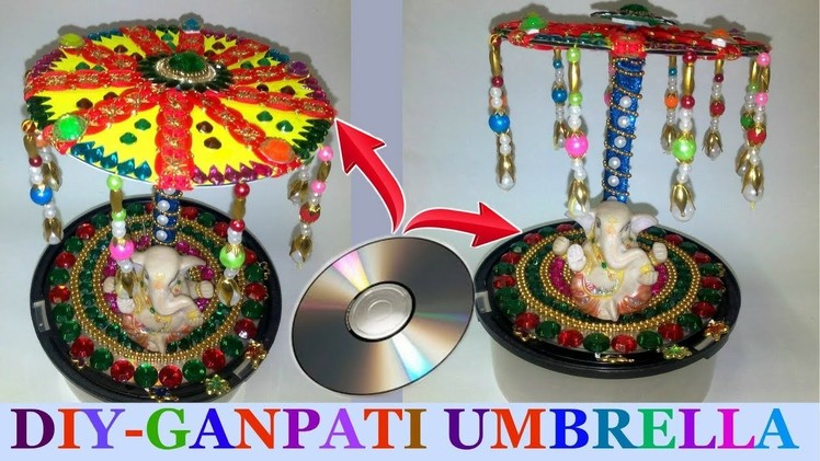 How to make Ganesh.ganpati.god umbrella | ganesh chaturthi decoration idea -DIY
